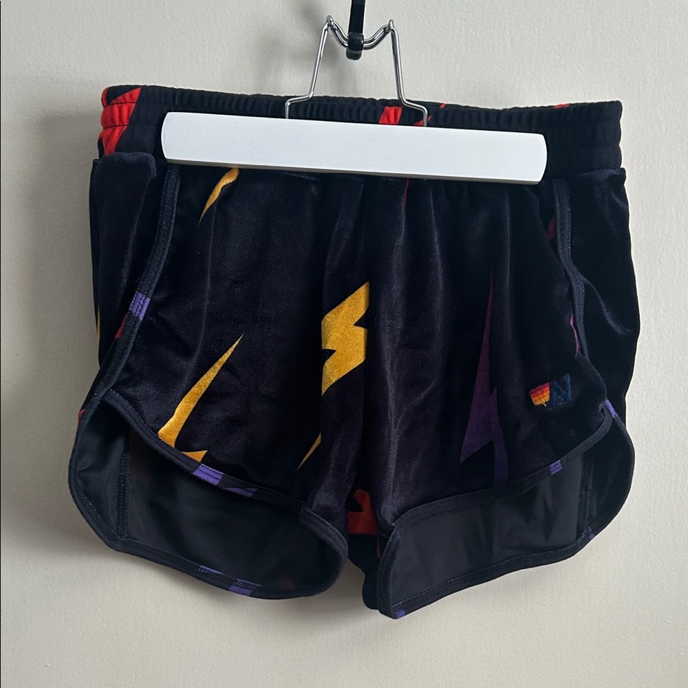 Aviator Nation Black and Multicolor Women's Shorts